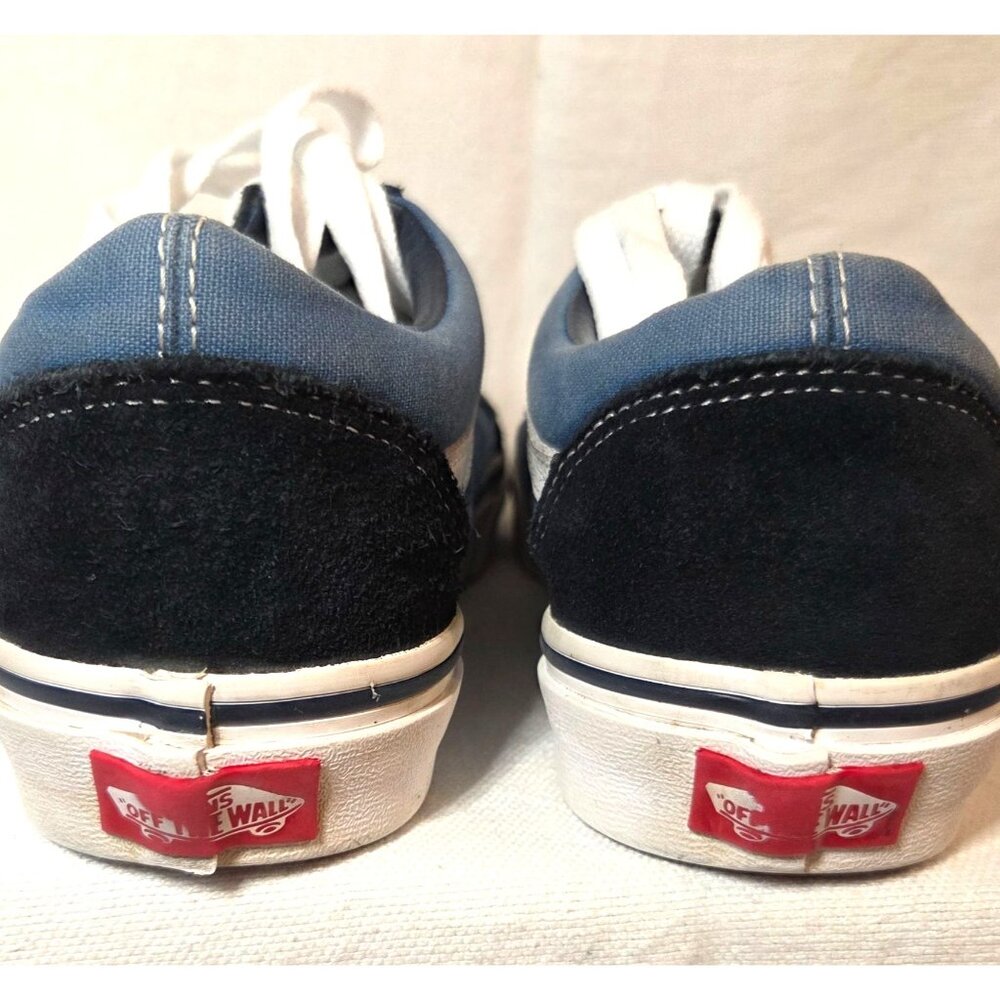 Vans Old Skool Off the Wall Navy Suede and Blue Canvas Women 7 Men 5.5 Casual - Picture 5 of 10